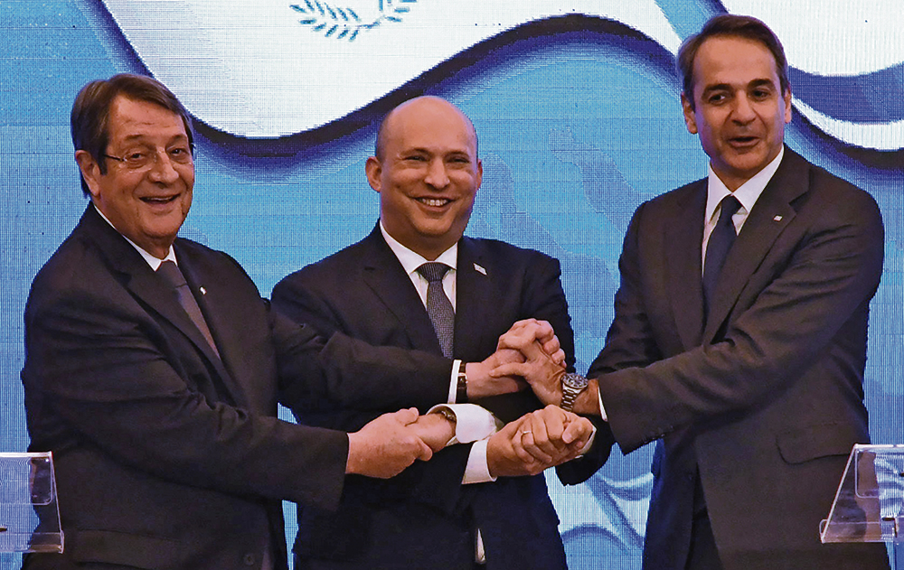 Das Dreierbündnis zwischen Israel, Zypern und Griechenland gegen den türkischen Hegemonialanspruch 