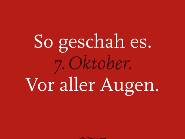 Buchbesprechung „So geschah es – 7. Oktober – Vor allen Augen“