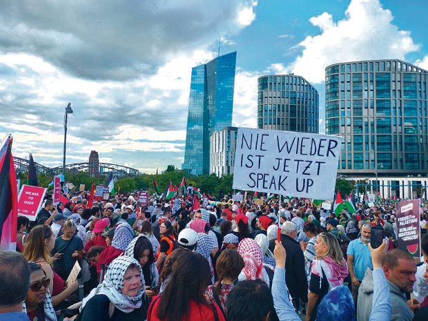 Gewalttätige pro-Gaza Demonstration in Frankfurt: 10.000 Stimmen gegen Juden